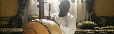 Toumani Diabate, master kora player ffom Mali